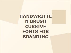Crafting Brand Identity with Modern Brush Cursive Fonts