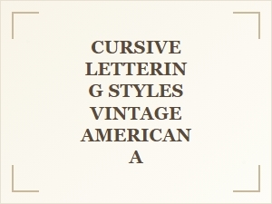 Top Vintage Americana Cursive Fonts